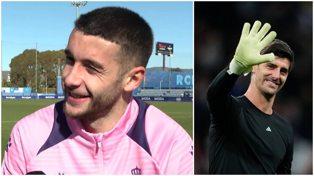 Joan García admite tener un referente en el Madrid: "Courtois me gusta mucho"