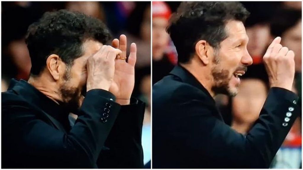 El gesto de Simeone a la linier