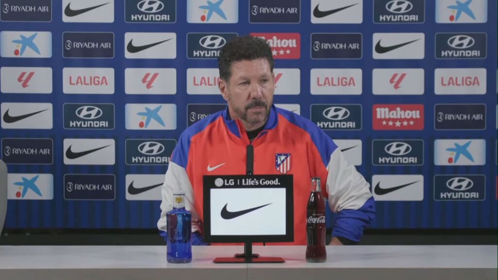 El divertido enganchón del Cholo Simeone tras preguntarle por Álex Baena