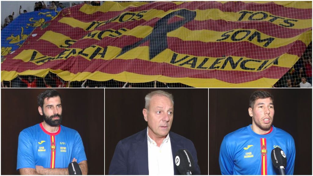 Los jugadores de la Selección Española, sobre el homenaje en Sagunto tras la DANA