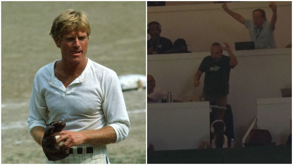 Un periodista atrapa una bola de béisbol en el clásico de Chicago entre Cubs y White Sox: una escena calcada de la película ‘El Mejor’