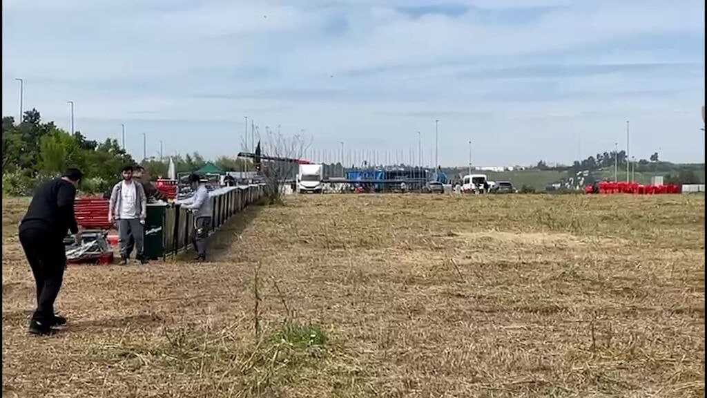 Así avanza la Fanzone del Athletic en Sevilla