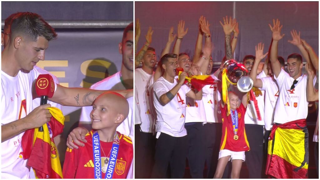 El precioso homenaje de la Selección a la pequeña María en plena celebración: "¡Campeona!"