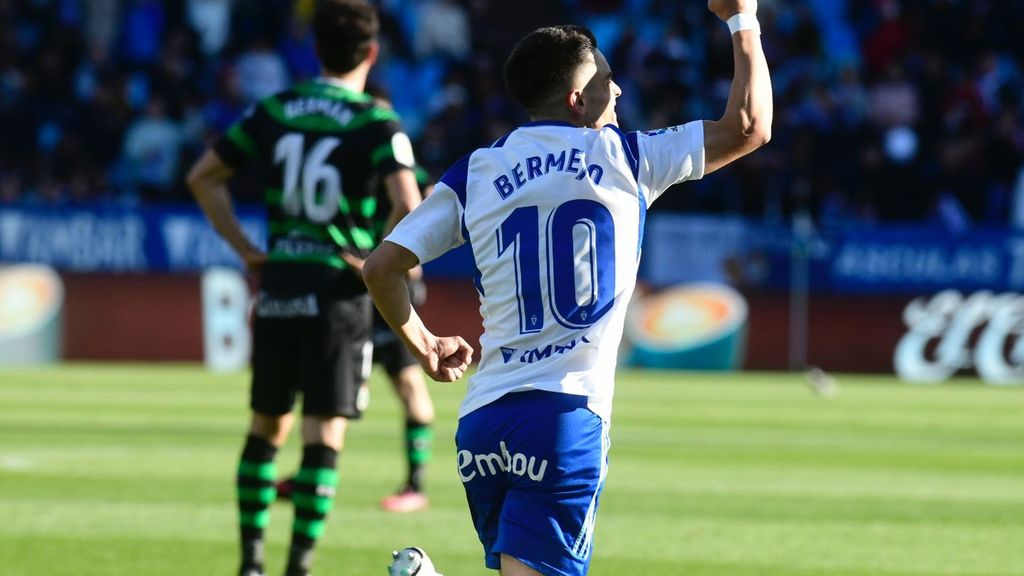 Real Zaragoza 2-0 Racing: Gol de Bermejo
