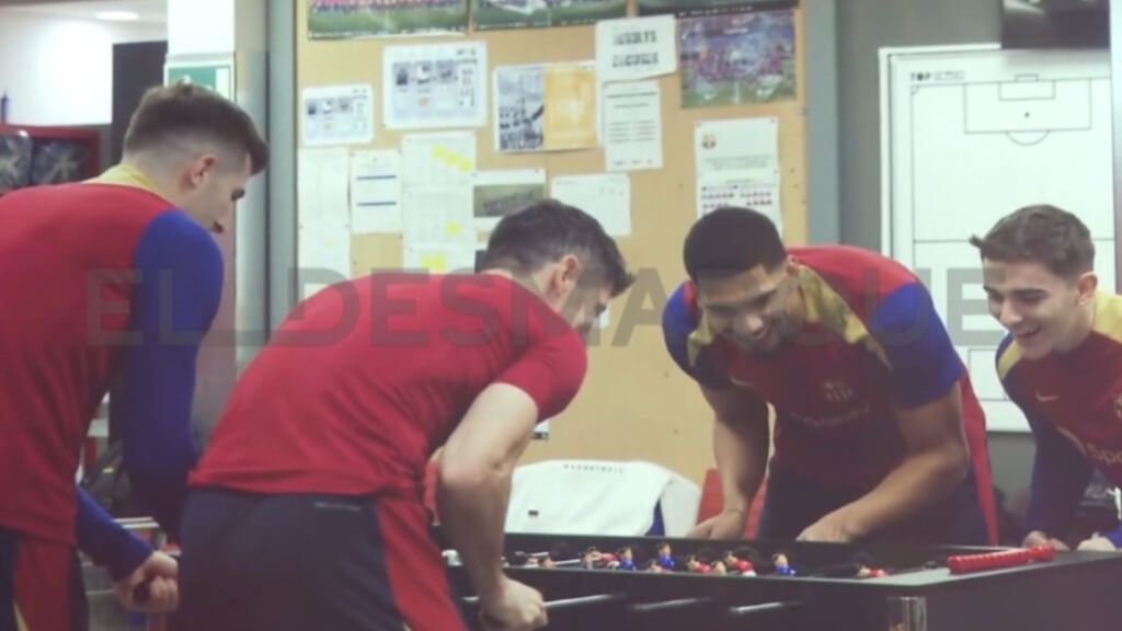 Gavi y su carácter competitivo en el futbolín: “Nos jugamos dinero, calderilla”