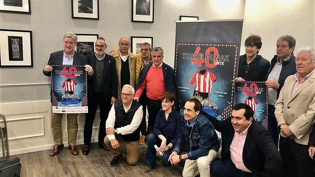 Presentación de la efeméride por los 40 años del Athletic campeón de liga