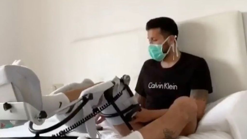 Así entrena Garay en solitario para recuperarse de su lesión