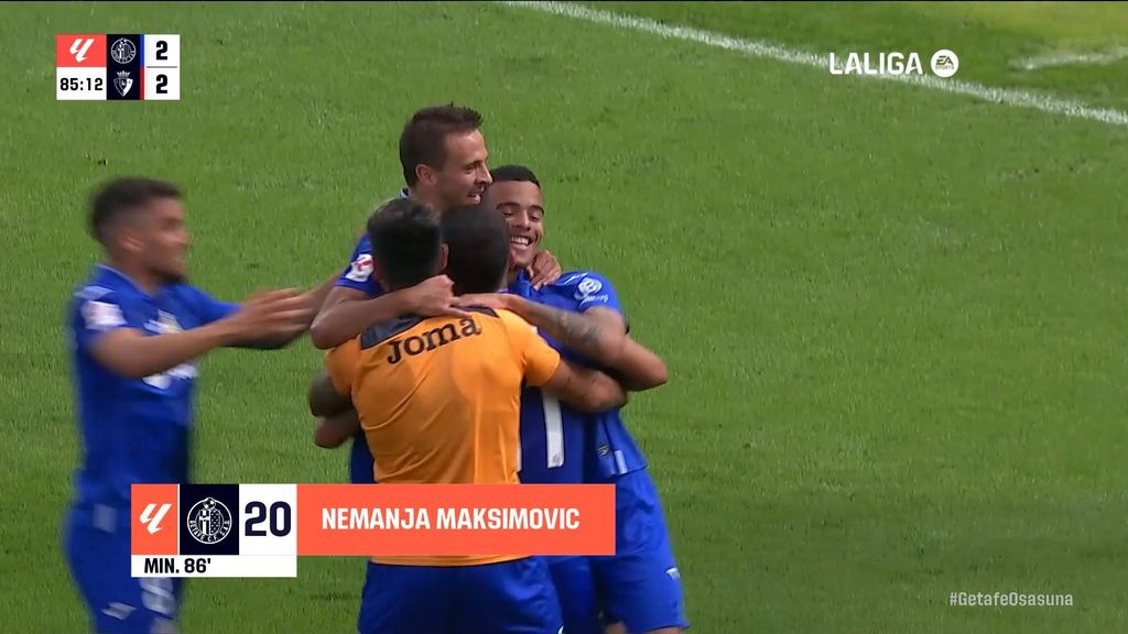 Getafe 3-2 Osasuna: Resumen del partido