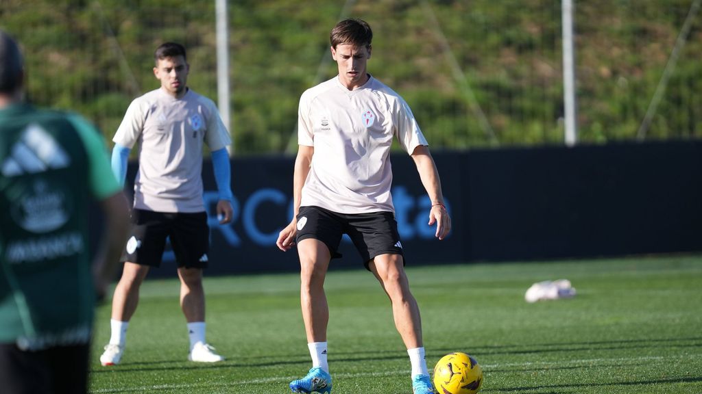 Allende completa su primer entrenamiento con el Celta