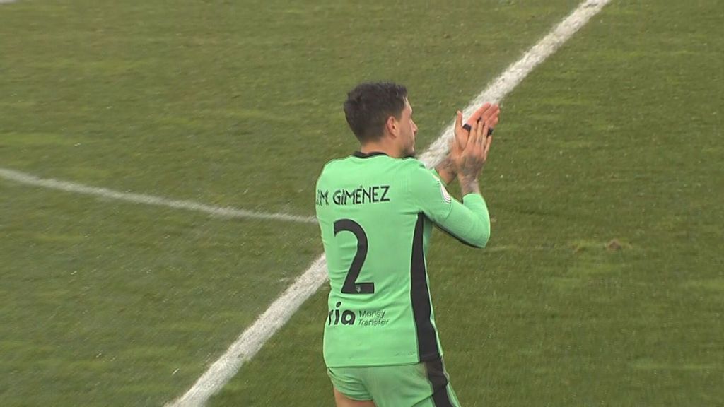 Giménez, clave en la victoria del Atleti ante el Lugo