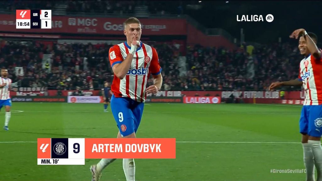 Girona 5-1 Sevilla: Hat trick de Dovbyk