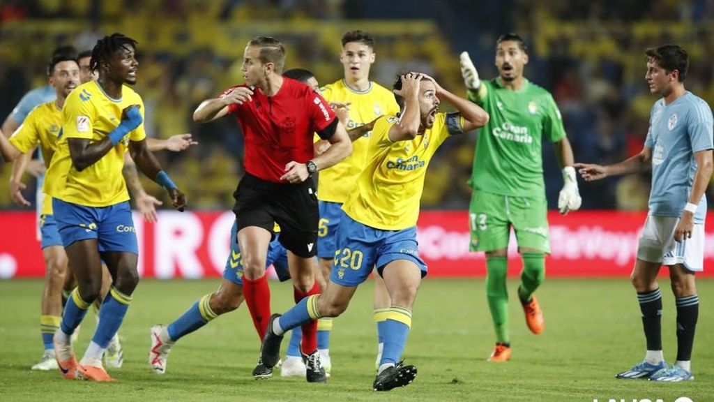 Las Palmas 2-1 Celta: Gol de Kirian anulado a Las Palmas