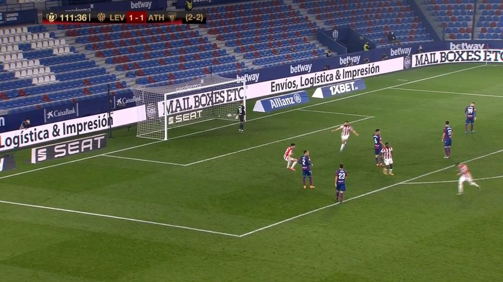 Levante 1-2 Athletic: Gol de Álex Berenguer