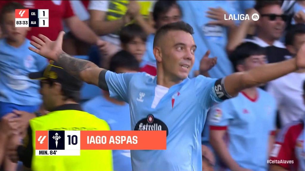 Celta 2-1 Alavés: Gol de Aspas