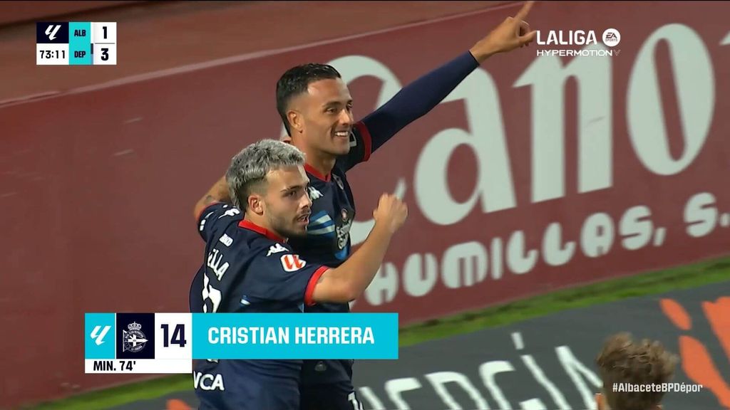 Albacete 1-4 Deportivo: Gol de Herrera