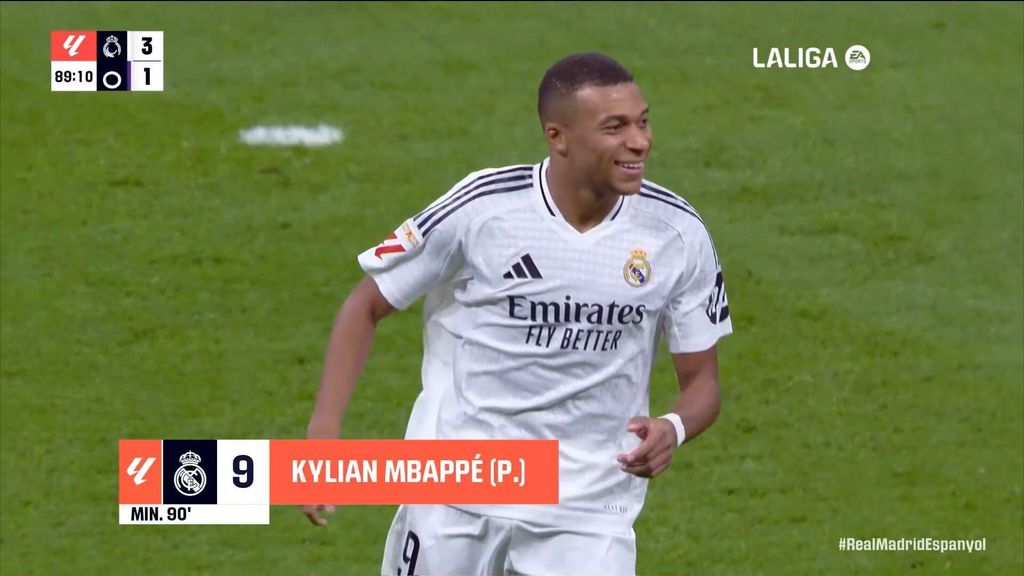 Real Madrid 4-1 Espanyol: Gol de Mbappé
