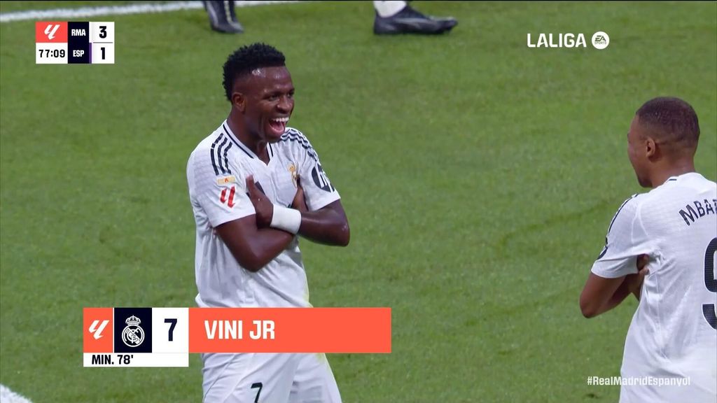 Real Madrid 3-1 Espanyol: Gol de Vinícius