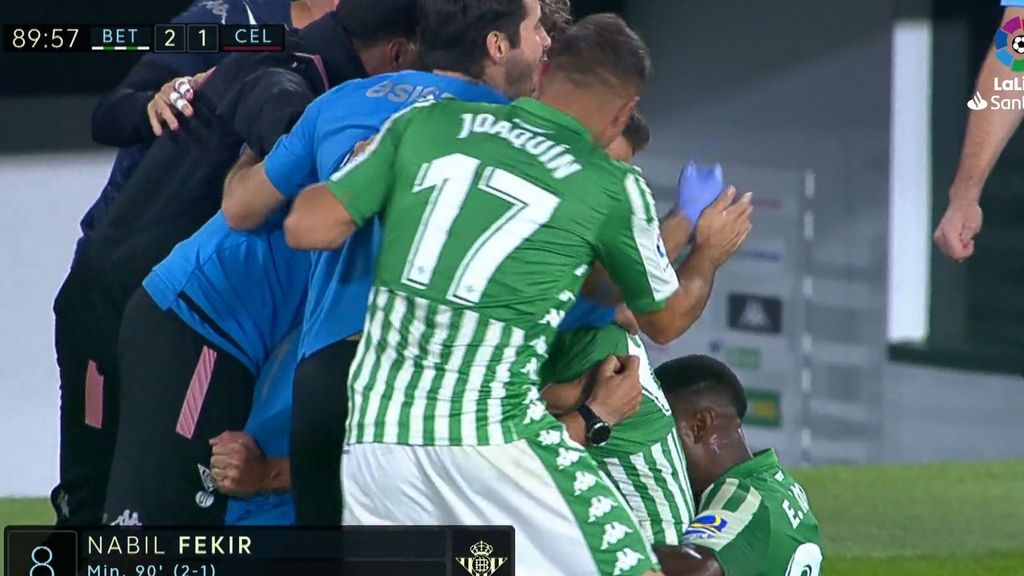 Real Betis - Celta de Vigo: Gol 2-1, Fekir (Jornada 11)