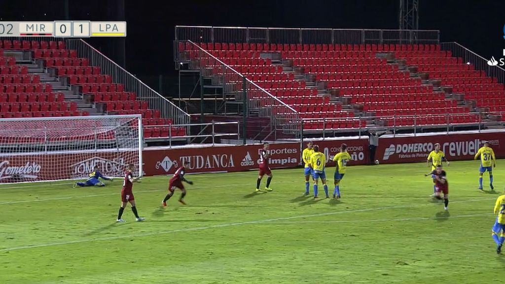 Mirandés - Las Palmas: Resumen (Jornada 16)