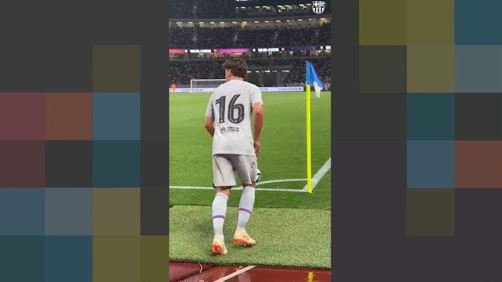 El gol de Eric García a pase de Pablo Torre en el Vissel Kobe-Barça