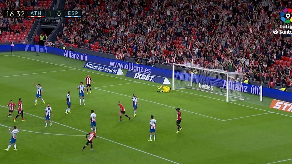 Athletic Club - Espanyol: Gol 2-0, Muniaín (Jornada 11)