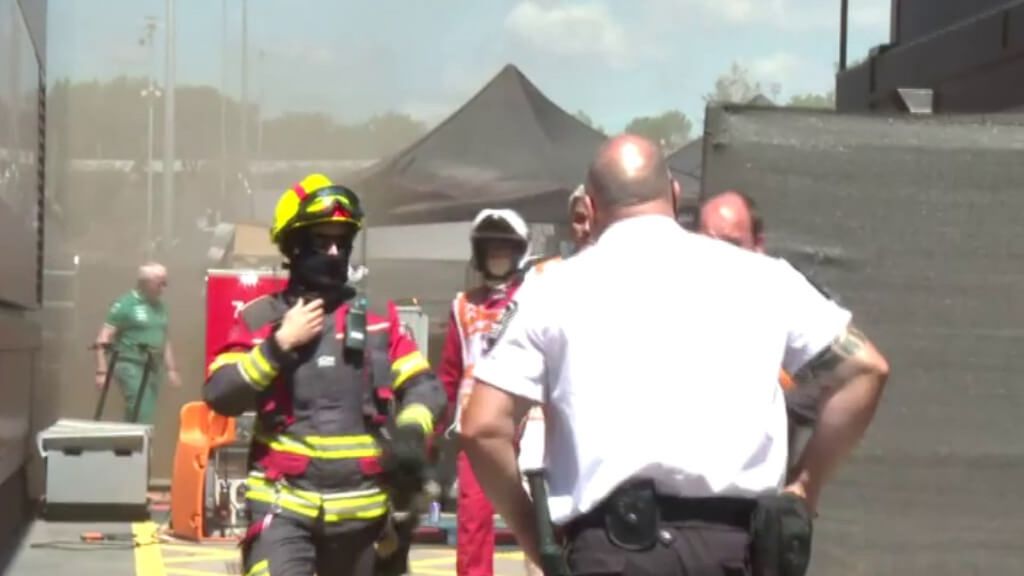 Incendio en el Gran Premio de España