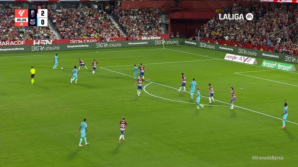 Granada 2-1 Barcelona: Gol de Lamine Yamal