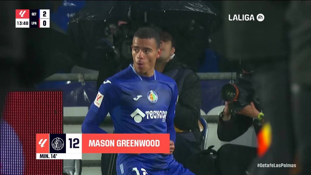 Getafe 2-0 Las Palmas: Gol de Greenwood