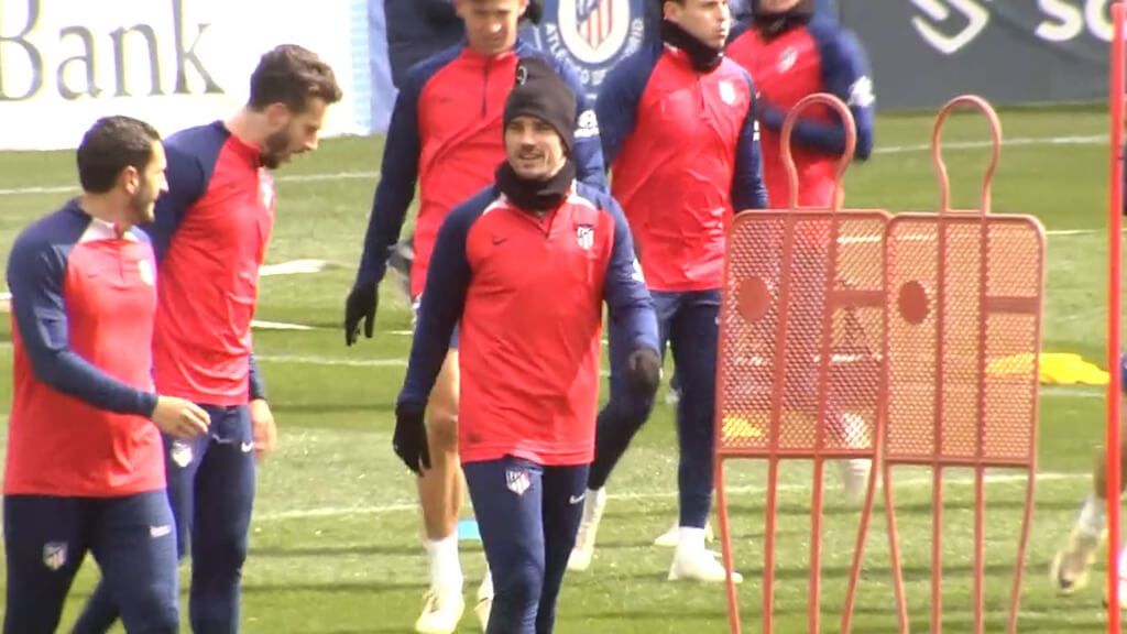 Griezmann vuelve a entrenar con el Atlético de Madrid