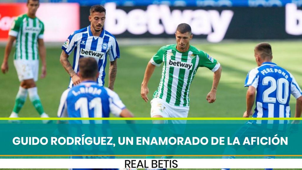 Guido Rodríguez, un enamorado de la afición del Betis