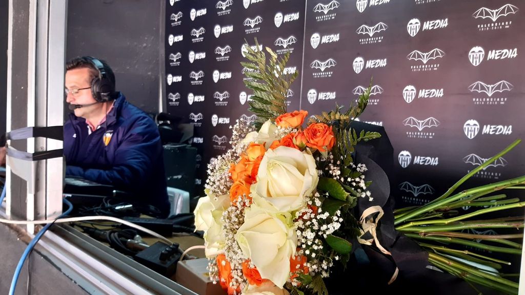 Homenaje a José Manuel Reina, técnico de la radio del Valencia CF, fallecido esta semana