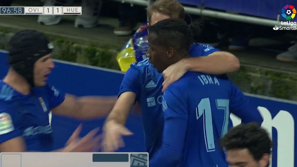 Real Oviedo - Huesca: Gol 1-1, Ibra (Jornada 20)