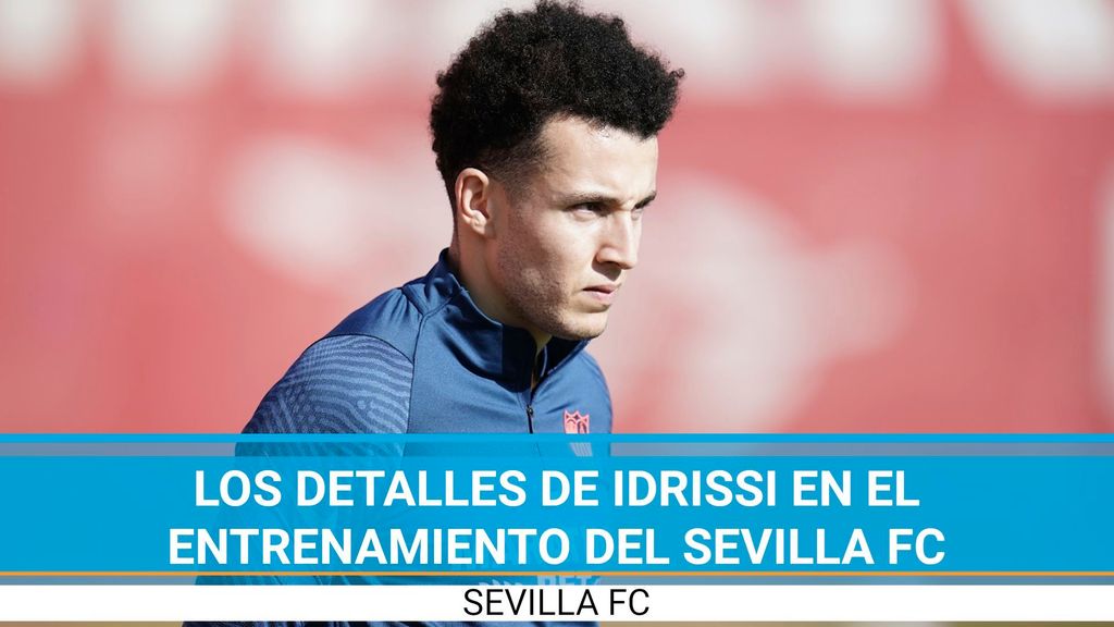Los detalles de Idrissi en el entrenamiento del Sevilla FC