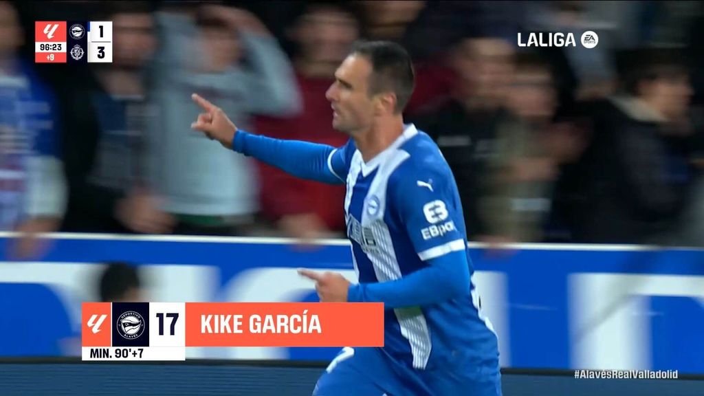 Alavés 2-3 Valladolid: Gol de Kike García