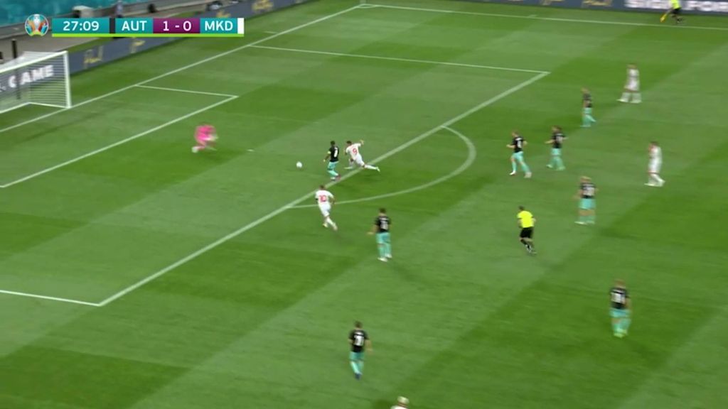 (MEDIASET) Austria 1-1 Macedonia del Norte: Gol de Pandev