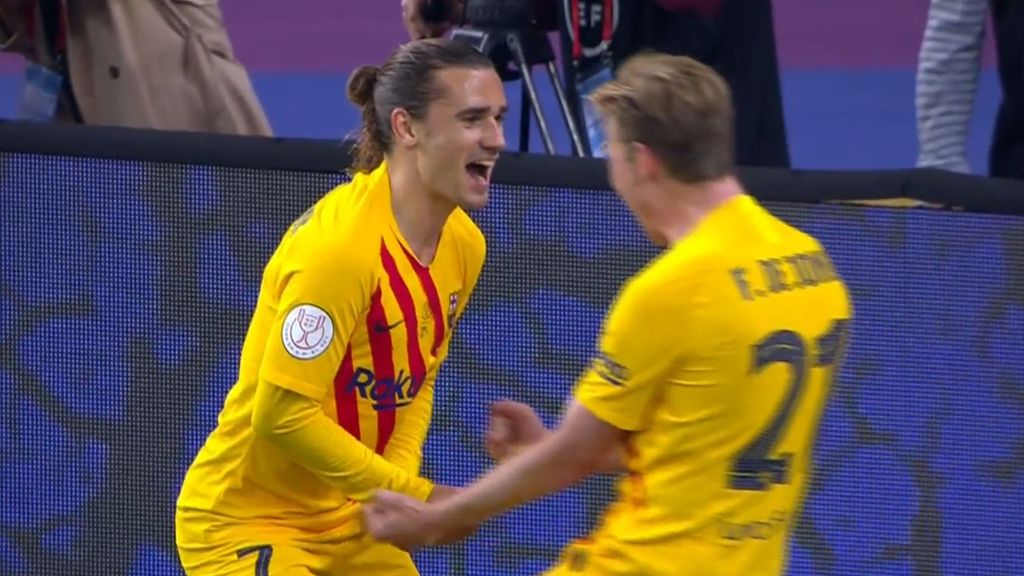(MEDIASET) Final Copa del Rey 2021 Athletic Club 0-1 FC Barcelona: Gol de Griezmann