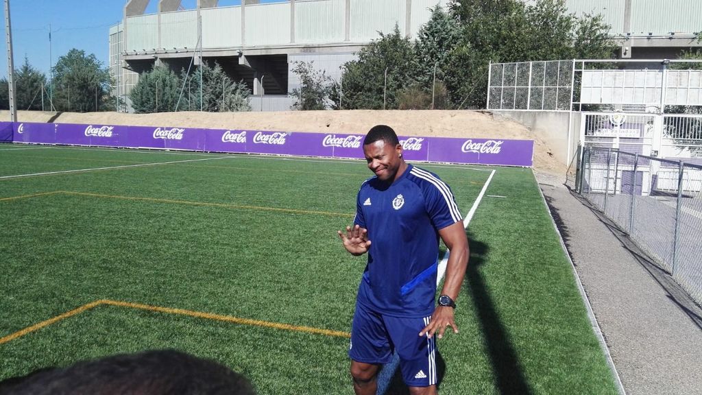 Primera sesión de Baptista como entrenador del Juvenil B del Real Valladolid