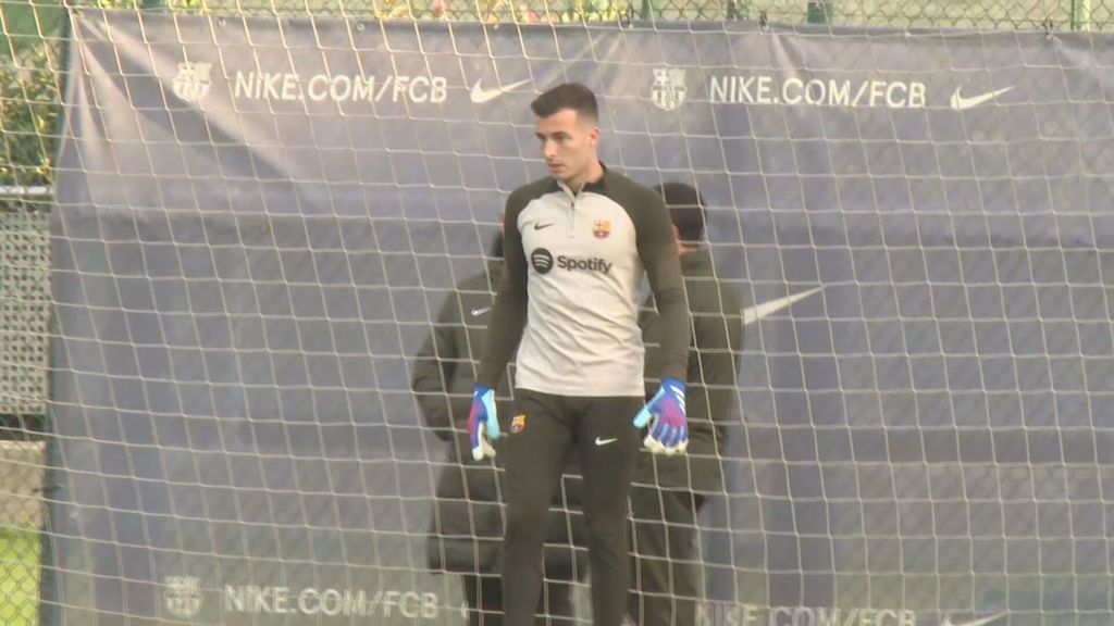 Iñaki Peña toma el testigo de Ter Stegen: seriedad y concentración antes del Rayo Vallecano