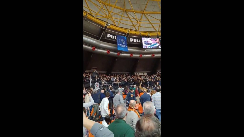 Incidentes en la Fuente San Luis con los seguidores del Partizan