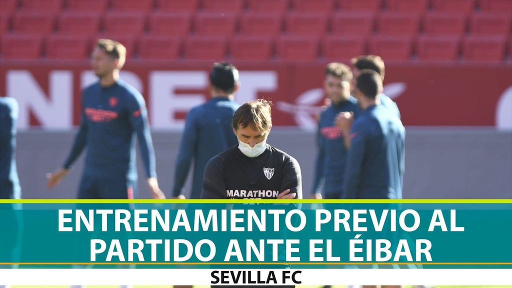 Entrenamiento del Sevilla previo al partido frente al Éibar (23-10-20)