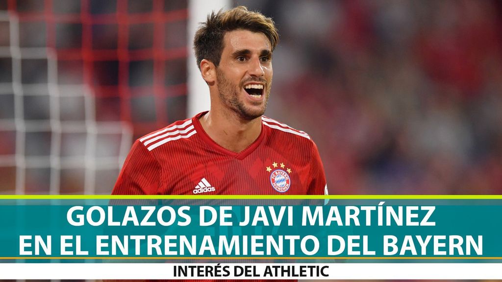 Goles de Javi Martínez en el entrenamiento del Bayern de Múnich