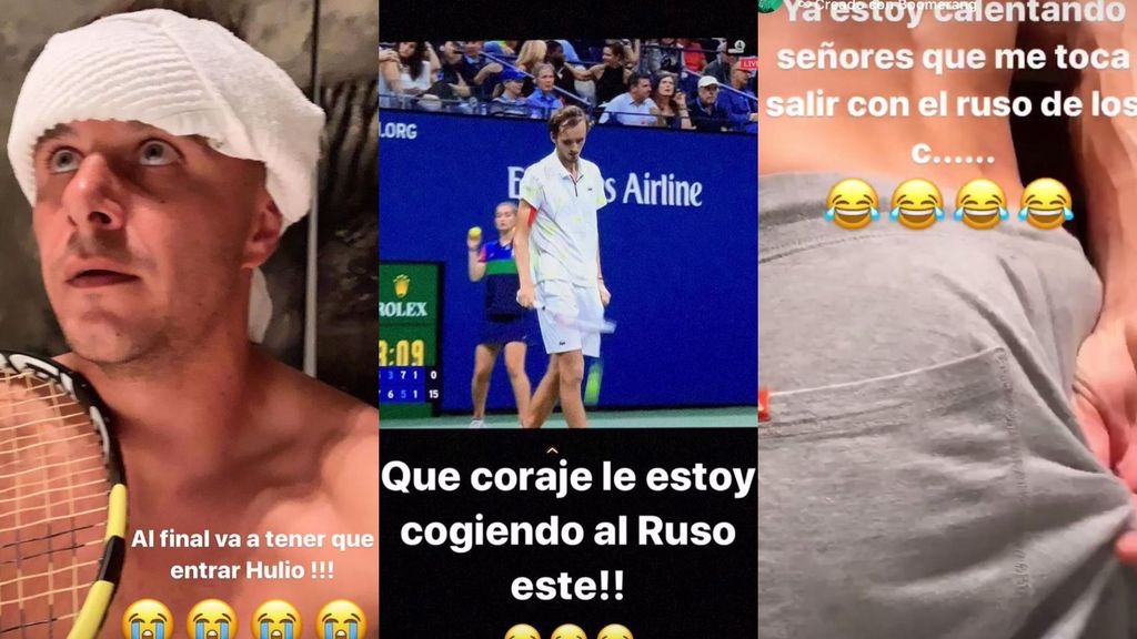 El 'show' de Joaquín durante el partido de Rafa Nadal en la final del US Open 2019