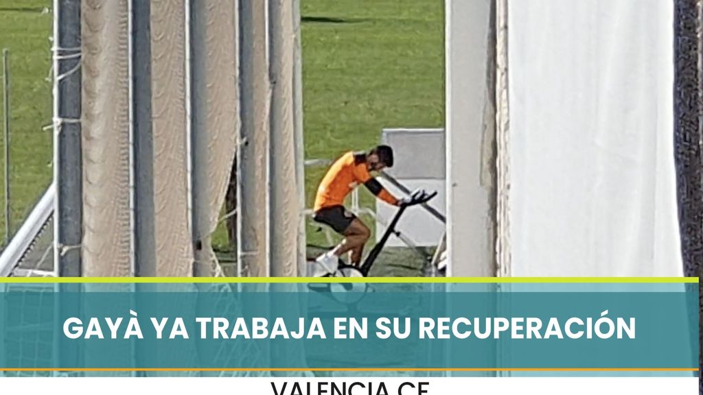 En la bicicleta estática: Así comienza Gayà su recuperación en Paterna