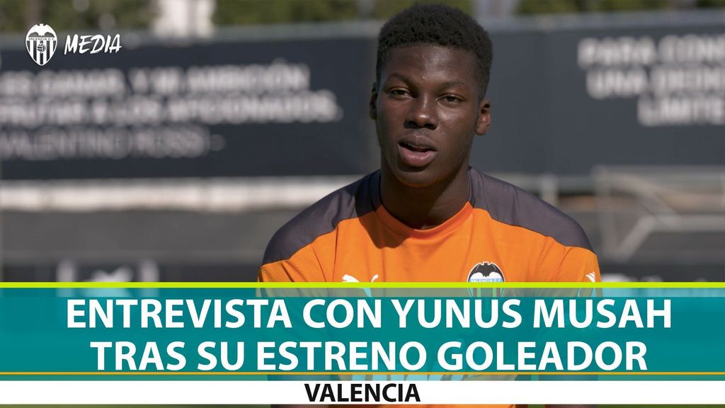 Entrevista con Yunus Musah tras su estreno goleador con el Valencia ante el Getafe (03-11-20)