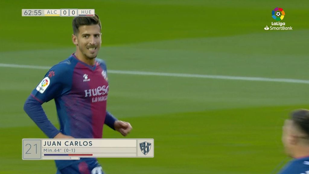Alcorcón-Huesca: Gol 0-1 Juan Carlos (jornada 18)