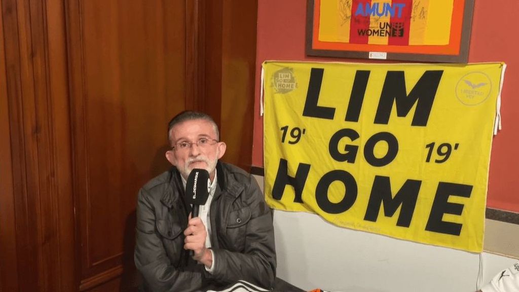 “Nos da igual Nou Mestalla, queremos que Lim se vaya”: la denuncia del presidente de la peña del Valencia en Madrid