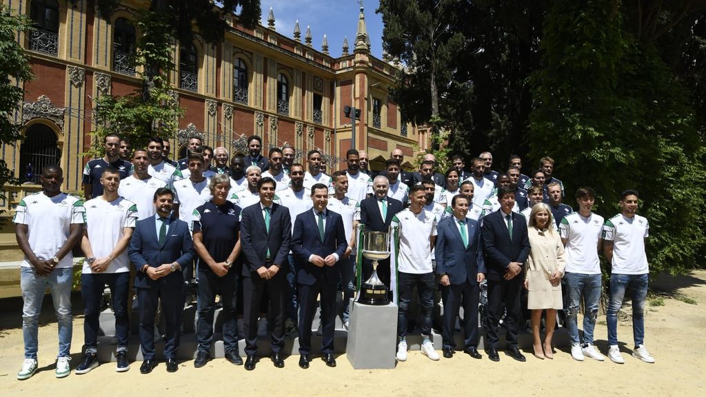 La recepción al Betis en la Junta de Andalucía con motivo del campeonato de Copa