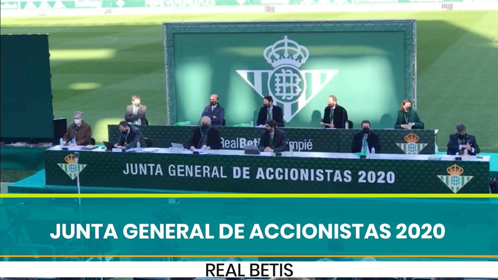 Junta de Accionistas 2020 del Real Betis en el interior del Benito Villamarín