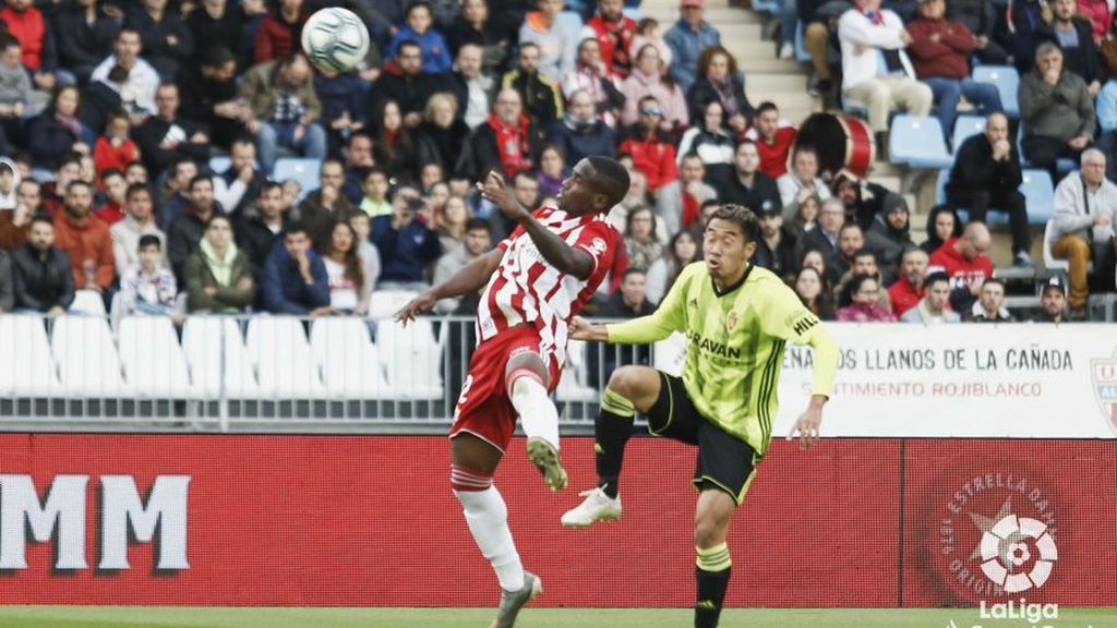 Almería 1-1 Zaragoza: Resumen del partido