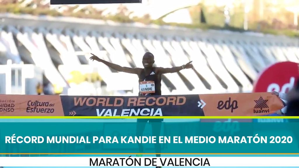 Récord del mundo para Kibiwott Kandie en el Medio Maratón Valencia 2020